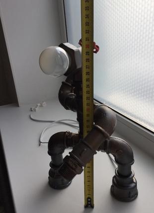 Светильник в стиле loft (лофт) в виде робота.3 фото