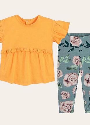 Комплект на дівчинку футболка легінси 3 міс 62 см cool club