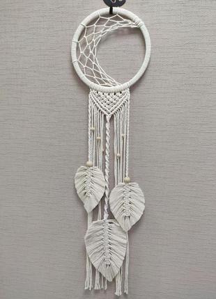 Ловец снов листья макраме
