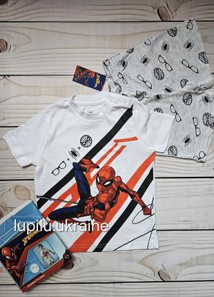 Lupilu піжама/літній комплект на хлопчика 86/92 шорти футболка набір на мальчика пижама шорты spiderman2 фото