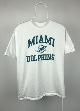 Футболка nfl team miami dolphins vintage nike adidas reebok