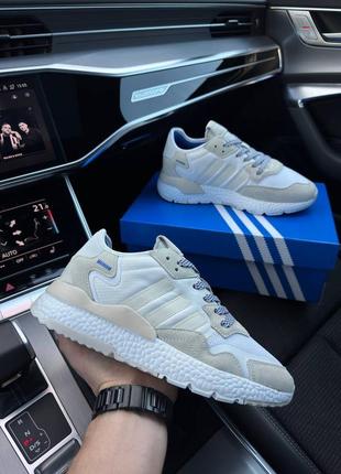 Adidas nite jogger white