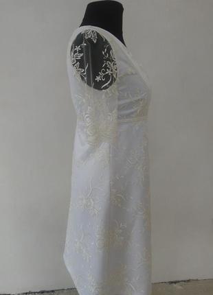 Платье нарядное расшитое бисером1 фото
