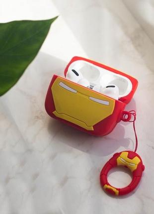 Чехол для наушников железный человек apple airpods pro marvel series iron-man2 фото