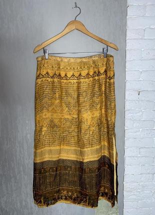 Длинная юбка в интересный принт юбка макси la boutique, xxl 52р1 фото