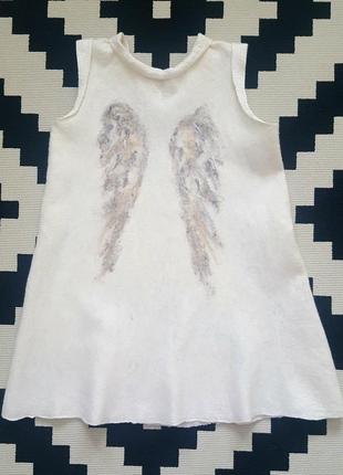 Ексклюзивна сукня ручної роботи "white angel"1 фото