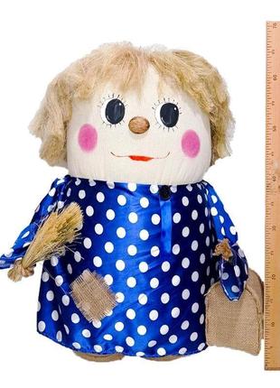 Интерьерная игрушка домовой большой 65см (синий)