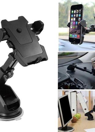 Автодержатель для телефона holder long neck one-touch car mount3 фото