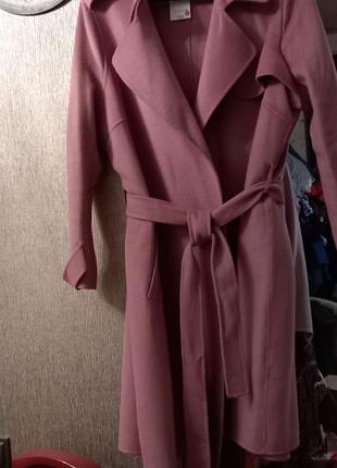 Новое шикарное пальто из валяной верблюжей шерсти натуральное размер 52-54-56 бренд h&m