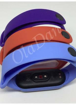 Ремешок mi band 5 mi band 6 силиконовый разные цвета 🌈