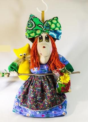 Текстильная кукла баба-яга средняя 30-35 см.1 фото