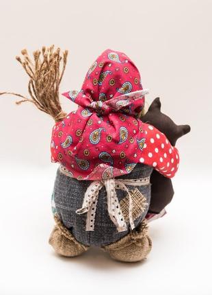 Текстильная кукла (мешок) баба яга 25-30 см7 фото