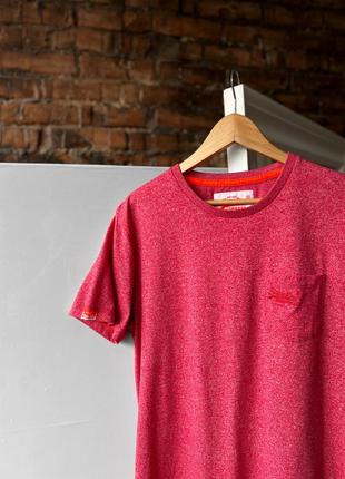 Superdry men’s small embroidered logo pockets short sleeve t-shirt однотонна, базова футболка2 фото