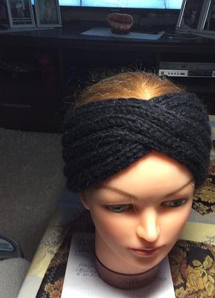 Чалма з мохерових ниток