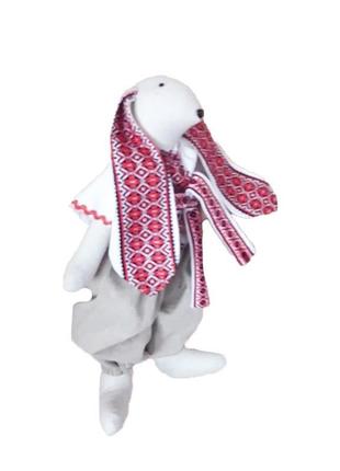 Зайчик богдан лляна іграшка.