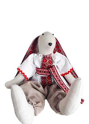 Зайчик богдан лляна іграшка. 3