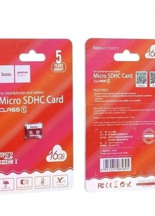 Карта пам'яті micro sd xc card hoco 16gb class 103 фото