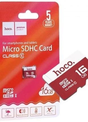 Карта пам'яті micro sd xc card hoco 16gb class 102 фото