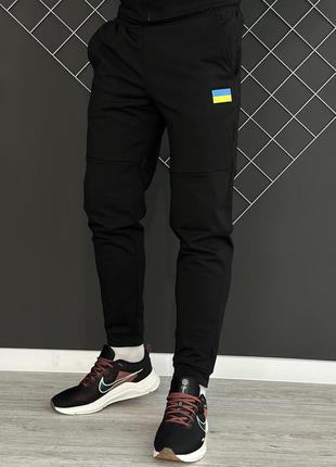 Демісезонний спортивний костюм в стилі прапор кофта худі хакі + штани + футболка біла6 фото