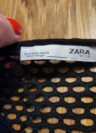 Лонгслив сетка zara2 фото