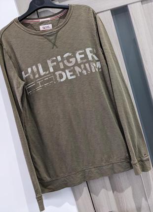 Лонгслів кофта чоловіча hilfiger denim1 фото