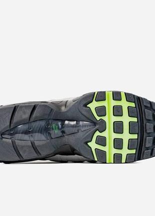 Чоловічі кросівки nike air max 95 black grey green9 фото