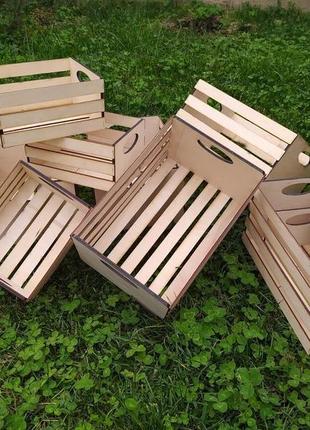 Декоративные ящики для хранения, создания флористических или подарочных композиций.