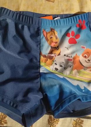 Плавки купальные, трусы, шорты щенячий патруль 134-140см