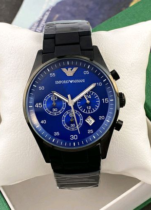 Emporio armani ar-5905 black-blue silicone 1001-0086