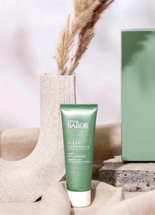 Крем-маска для вмивання з глиною doctor babor clean formance clay multy-cleanser