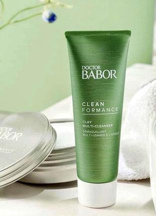 Крем-маска для умывания с глиной doctor babor clean formance clay multy-cleanser8 фото