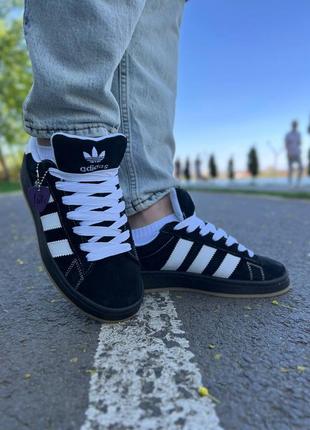 Кроссовки adidas campus x korn black white4 фото