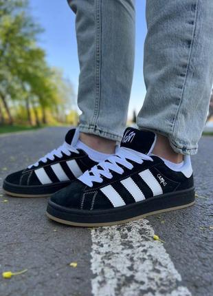 Кроссовки adidas campus x korn black white7 фото