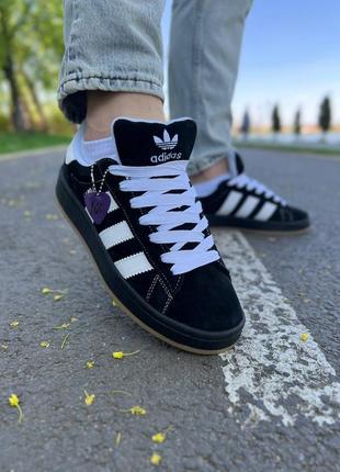 Кроссовки adidas campus x korn black white6 фото