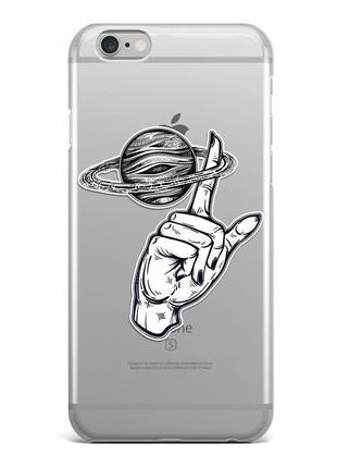 Силиконовый чехол fathner finger and planet (на любую модель телефона)2 фото