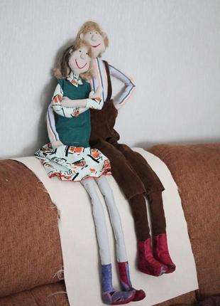 Текстильная кукла ручной работы3 фото