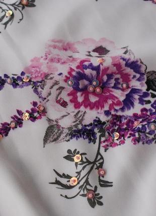 Брендовая блуза цветочный принт от m&amp;co8 фото