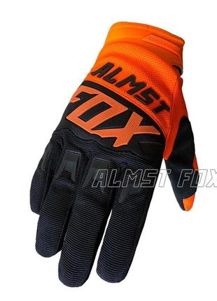 Мото рукавички almst fox orange black розмір m