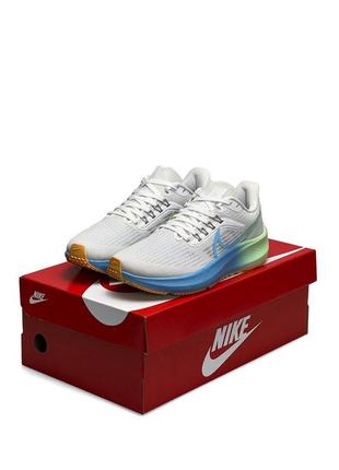 Жіночі кросівки nike air zoom light gray blue green2 фото