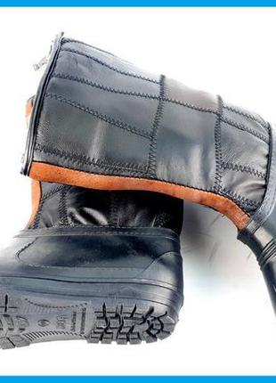 Бурки шкіряні унти уги з калошами 46 р 30 см по устілці