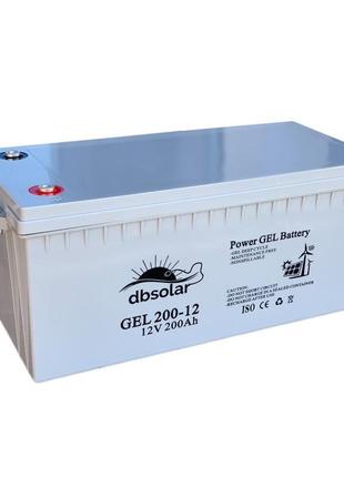 Гелевий акумулятор battery gel dbsolar 12v 200 ah