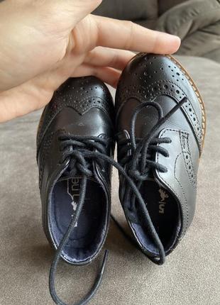 Кожание броги, туфли для мальчика, next, 21,5 размер (5)3 фото
