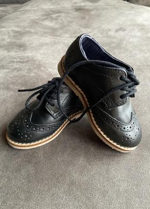 Кожание броги, туфли для мальчика, next, 21,5 размер (5)6 фото