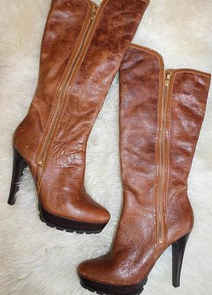 40 разм. кожа сапоги san marina. очень стильные