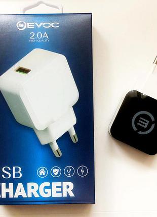 Мережевий зарядний пристрій incore travel charger usb 2.0 a (3...