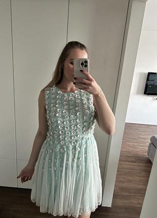 Казкова сукня asos petite 3d flowers l-xl4 фото