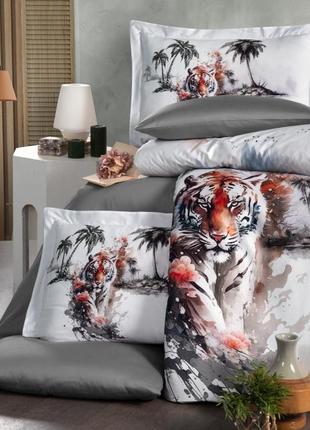 Постільна білизна first choice tiger 3d satin євро 200х2202 фото