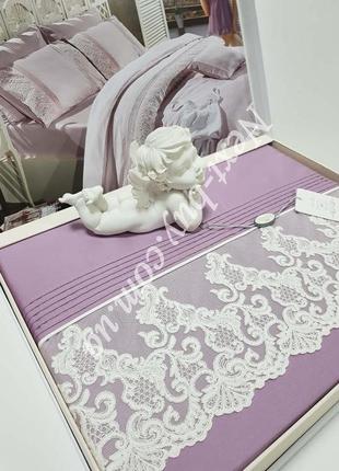 Постільна білизна maison d'or gloria dark lilac 200x220 см сат...