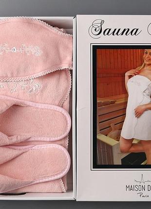 Maison d`or maison d`or belle sauna набір для сауни жіночий pink