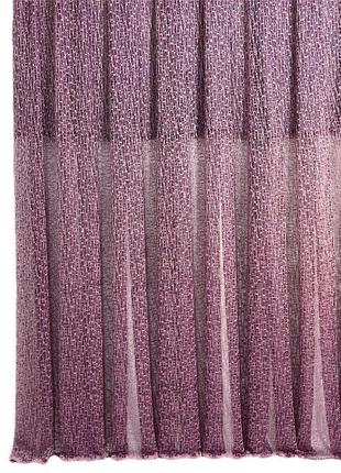 Тюль сітка з плетінням weaving малиновий туреччина2 фото
